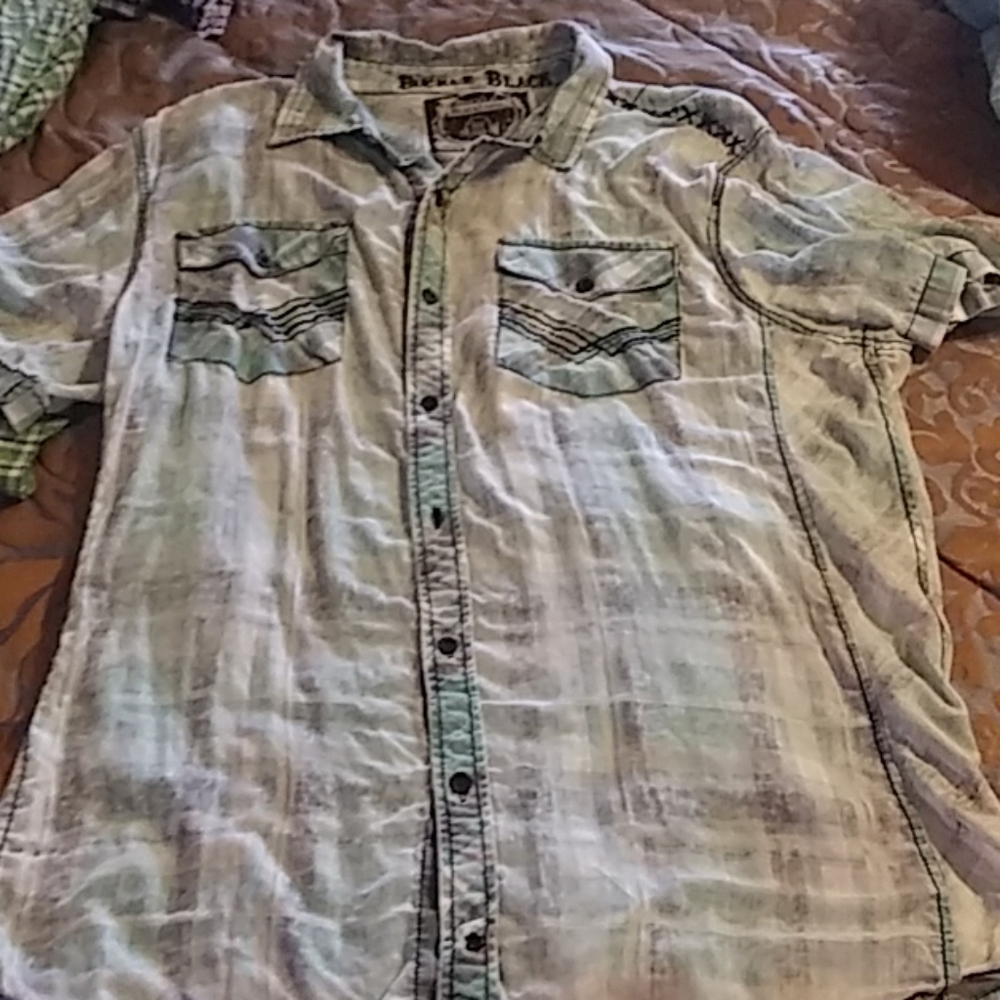 Buckle black shirt